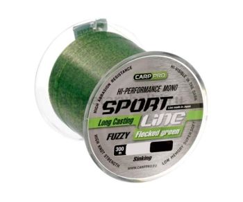 Леска CARP PRO Sport Line Flecked Green 300м, 0,351мм, 8,8кг