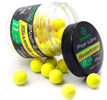 Бойлы плавающие ZEMEX Pop-Ups Sweetcorn 11мм, 25гр.