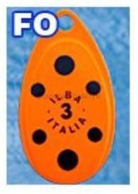 Блесна вращающаяся ILBA TONDO fluo №2 / 5гр (fluororange)