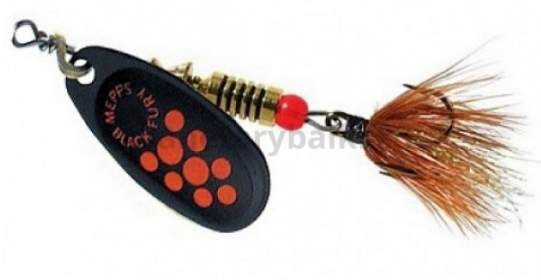 Блесна вращающаяся MEPPS Black Fury Mouche Orange №4, 8гр., цвет NR