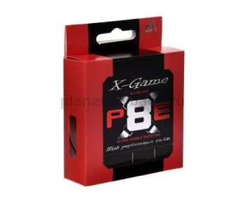 Шнур плетеный AZURA X Game PEХ8 150м, 0,185мм, #1,2, 9,0кг, 20lb Fiery Red