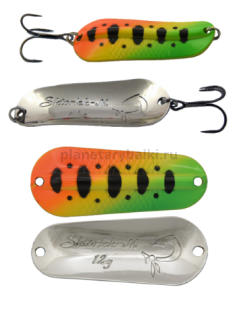 Блесна колеблющаяся LureMax Shtorlek-M, 58мм, 12гр., цвет 109