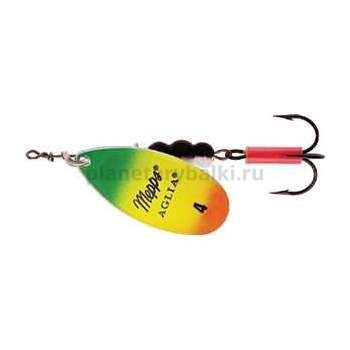Блесна вращающаяся Mepps AGLIA FLUO №4, 9гр., цвет Tiger