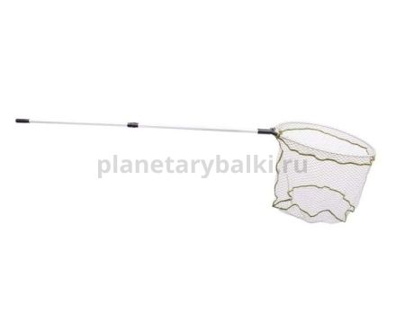 Подсачник складной FLAGMAN Rubber mesh телескопический, 65х60см, ручка 2,5м, 2секции