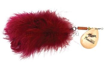 Блесна вращающаяся Mepps GIANT MARABOU 40гр., цвет Copper/Red (блистер)