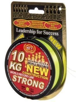 Шнур плетёный WFT KG STRONG Chartreuse 150м, 0,08мм, 10кг