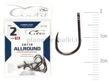 Крючки Cobra Allround HANNA CA118 №2, 10шт.