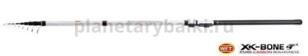 Удилище поплавочное с кольцами WFT XK Bone PURE CARBO BOLO 7м, тест 4-20гр.