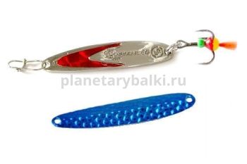 Блесна вертикальная ECOPRO Судачья красный флекс, 50мм, 6гр., цвет BB/SRF