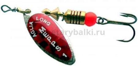 Блесна вращающаяся MEPPS Aglia Longue Redbo №1, 4,5гр., цвет AG