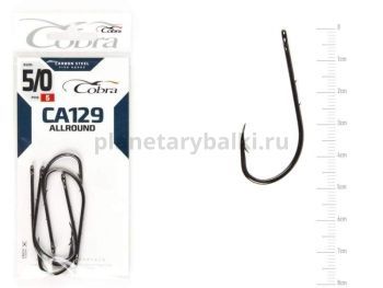Крючки Cobra Allround BAITHOLDER CA129 №5/0, 5шт.