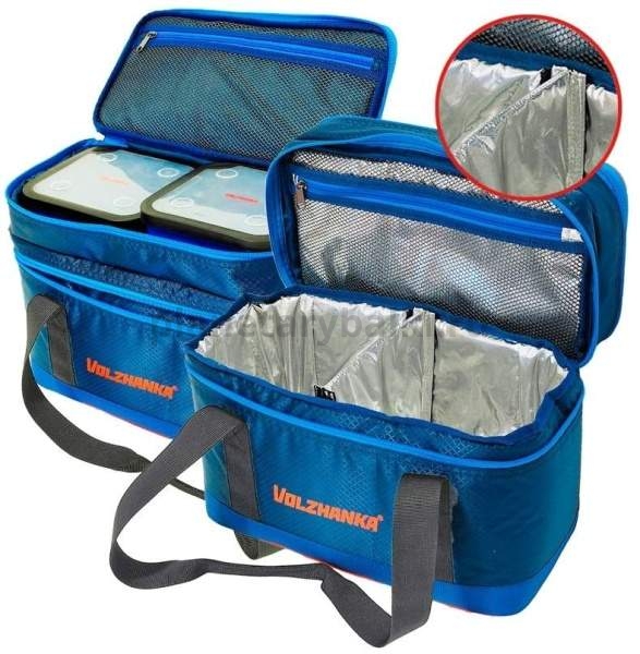 Сумка холодильник Volzhanka Pro Sport (2 отделения) 38х27х20см