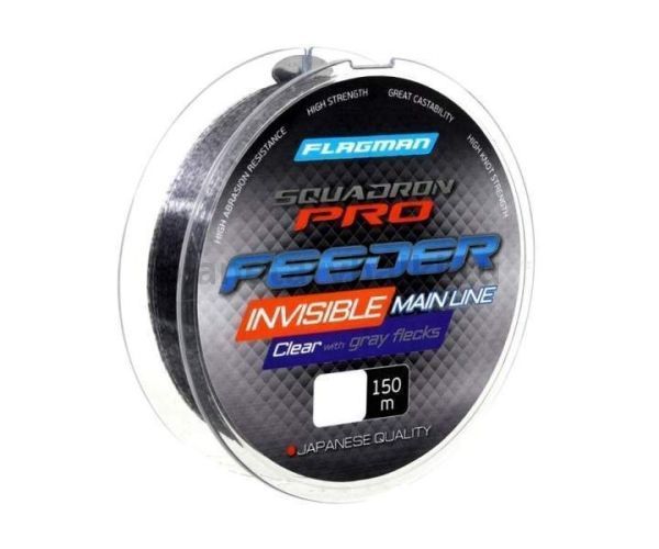 Монофильная леска FLAGMAN Squadron Pro Feeder Invisible Line 150м, 0,24мм, 4,7кг
