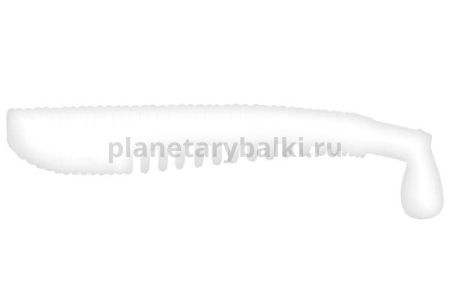 Виброхвост LureMax YOBBO 5'' 13,5см, Glow White 020, 5шт.