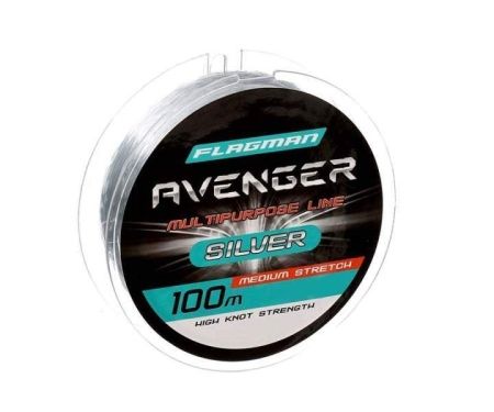 Леска FLAGMAN Avenger Silver Line 100м, 0,22мм, 4,9кг