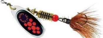 Блесна вращающаяся Mepps BLACK FURY MOUCHE 4, 8гр., цвет SILVER/Orange
