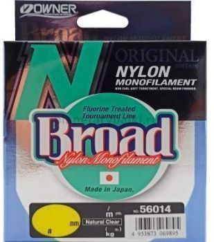 Леска OWNER Broad Natural Clear 300м, 0,16мм, 2,7кг