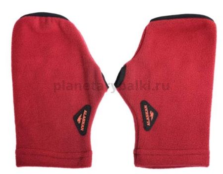 Варежки флисовые Small Mittens бордо, размер M