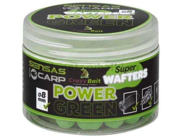 Мини бойлы нейтральной плавучести Sensas CRAZY POWER GREEN 8мм, 0.08кг