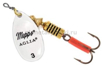 Блесна вращающаяся MEPPS Aglia Fluo №3, 6,5гр., phospho