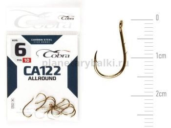 Крючки Cobra Allround OKIAMI CA122 №6, 10шт.