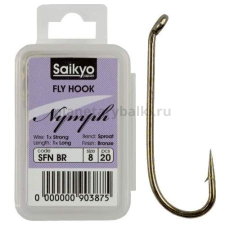 Крючки Saikyo KH-72470 Nymph BR №12, 20шт.