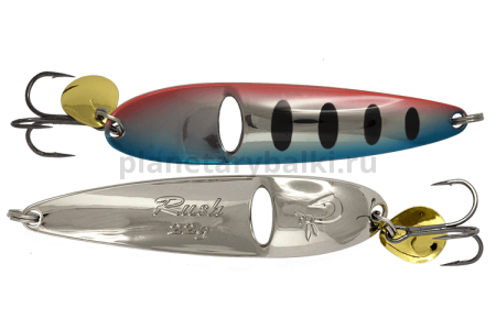 Блесна колеблющаяся LureMax Rush 90мм, 28гр., цвет 42, Red eye