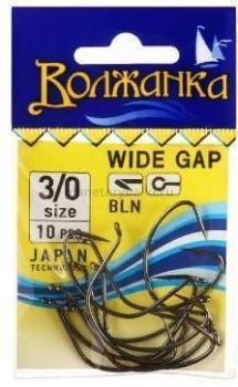 Крючки Волжанка Wide Gap №4, 10шт.