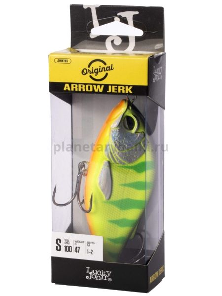 Воблер тонущий Lucky John Original ARROW JERK S 100мм, 47гр., 1-2м, цвет 018 для рыбалки, Воблер тонущий Lucky John Original ARROW JERK S 100мм, 47гр., 1-2м, цвет 018 отзывы, Воблер тонущий Lucky John Original ARROW JERK S 100мм, 47гр., 1-2м, цвет 018 купить, Воблер тонущий Lucky John Original ARROW JERK S 100мм, 47гр., 1-2м, цвет 018 купить в интернет магазине, Воблер тонущий Lucky John Original ARROW JERK S 100мм, 47гр., 1-2м, цвет 018 выбрать, Воблер тонущий Lucky John Original ARROW JERK S 100мм, 47гр., 1-2м, цвет 018 обзор, Воблер тонущий Lucky John Original ARROW JERK S 100мм, 47гр., 1-2м, цвет 018 купить в розничном магазине