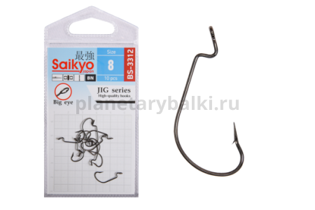 Крючки Saikyo BS-3312 BN № 8, 10шт.