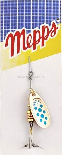 Блесна вращающаяся MEPPS Comet №00, 1,5гр., цвет CU/blue