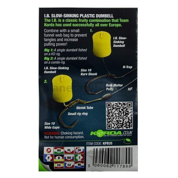 Имитационная приманка KORDA Dumbell Slow Sinking IB 8мм для рыбалки, Имитационная приманка KORDA Dumbell Slow Sinking IB 8мм отзывы, Имитационная приманка KORDA Dumbell Slow Sinking IB 8мм купить, Имитационная приманка KORDA Dumbell Slow Sinking IB 8мм купить в интернет магазине, Имитационная приманка KORDA Dumbell Slow Sinking IB 8мм выбрать, Имитационная приманка KORDA Dumbell Slow Sinking IB 8мм обзор, Имитационная приманка KORDA Dumbell Slow Sinking IB 8мм купить в розничном магазине