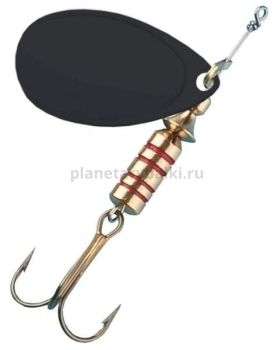 Блесна вращающаяся ILBA TONDO n/d №4, 10гр., цвет black