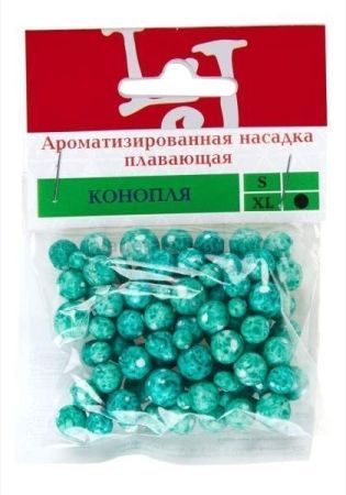 Насадки искусственные Lucky John XL КОНОПЛЯ зеленый цвет
