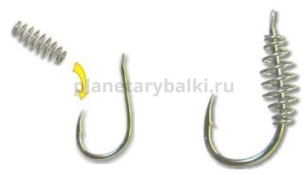 Пружинка на крючок Stonfo Hook Springs для хлебных насадок 7мм, 10шт.