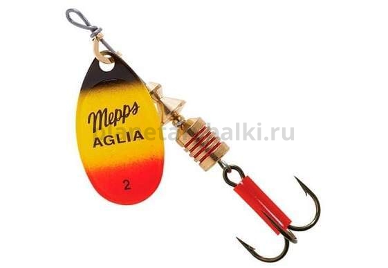 Блесна вращающаяся Mepps AGLIA FLUO №2, 4,5гр., цвет Furia