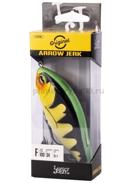 Воблер плавающий Lucky John ORIGINAL ARROW JERK F 100мм, 34гр., 1м, цвет 005 для рыбалки, Воблер плавающий Lucky John ORIGINAL ARROW JERK F 100мм, 34гр., 1м, цвет 005 отзывы, Воблер плавающий Lucky John ORIGINAL ARROW JERK F 100мм, 34гр., 1м, цвет 005 купить, Воблер плавающий Lucky John ORIGINAL ARROW JERK F 100мм, 34гр., 1м, цвет 005 купить в интернет магазине, Воблер плавающий Lucky John ORIGINAL ARROW JERK F 100мм, 34гр., 1м, цвет 005 выбрать, Воблер плавающий Lucky John ORIGINAL ARROW JERK F 100мм, 34гр., 1м, цвет 005 обзор, Воблер плавающий Lucky John ORIGINAL ARROW JERK F 100мм, 34гр., 1м, цвет 005 купить в розничном магазине