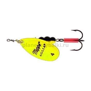 Блесна вращающаяся Mepps AGLIA FLUO №4, 9гр., цвет Chartreuse