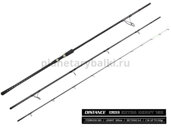 Удилище фидерное Feeder Concept Distance BLACK EXTRA HEAVY 150 3,60м, тест 80-150гр.