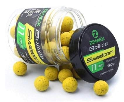 Бойлы тонущие ZEMEX Sweetcorn 11мм, 50гр.