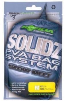 KORDA Пакет Solidz Slow Melt PVA Bags M 70х110мм