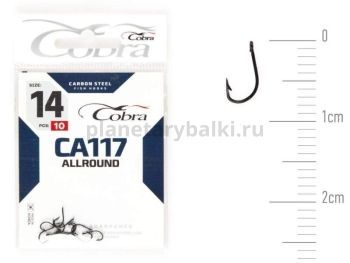 Крючки Cobra Allround FUNA CA117 №14, 10шт.
