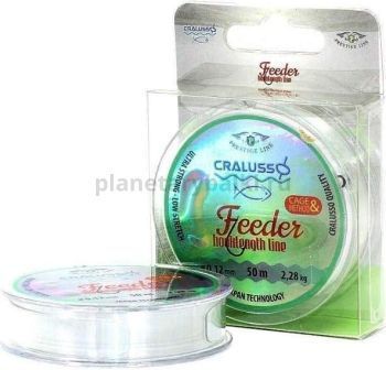 Леска CRALUSSO Feeder hooklength  50м,  0,22мм, 6,22кг