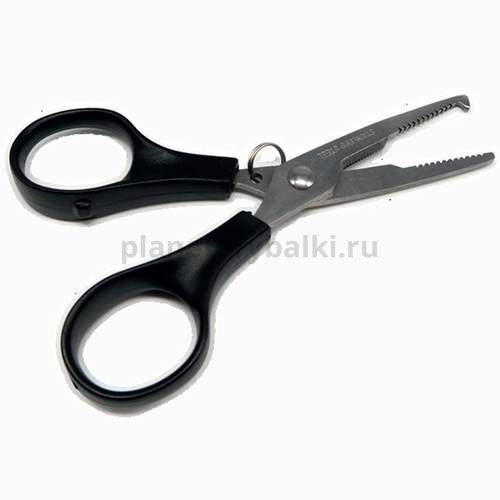 Ножницы для плетёнки с разжимом для заводных колец Lucky John 03