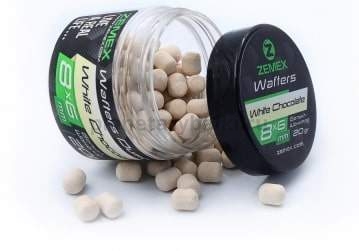 Бойлы нейтральные ZEMEX Wafters Dumbells White Chocolate 8х6мм, 20гр.