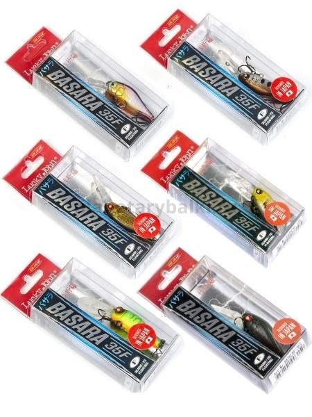 Набор воблеров LUCKY JOHN Pro Series BASARA LBF плавающие 35мм, 015SET 6шт.
