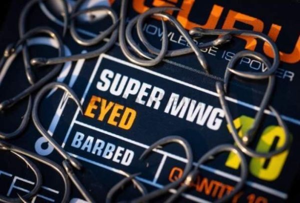 GURU Крючок Super MWG Eyed №12 с бородкой