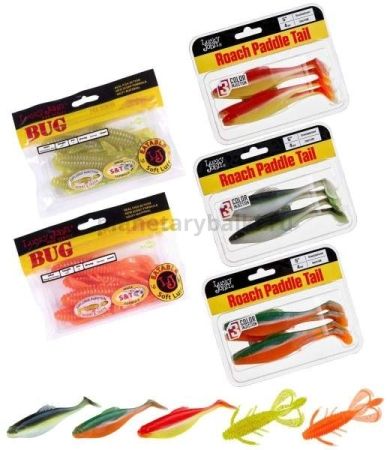 Виброхвосты Lucky John Pro Series 04SET набор 20шт.