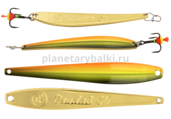 Блесна вертикальная ECOPRO Vandal 50мм, 3,5гр., цвет FRG