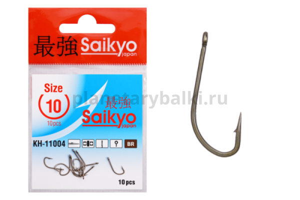 Крючки Saikyo Crystal BR KH-11004 №10, 10шт.